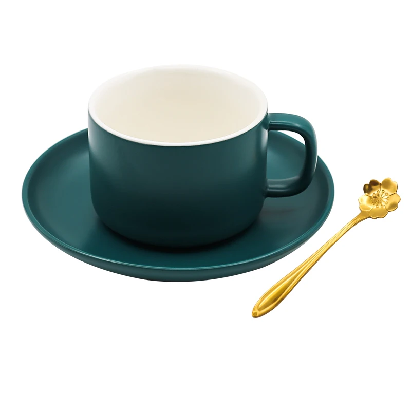Фарфоровая керамическая чашка эспрессо чайные чашки блюдце наборы винтажной