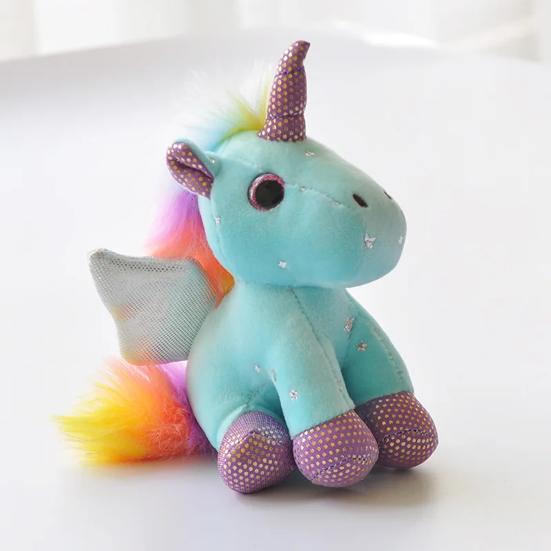 

Jewelry Keychain Angel Unicorn Plush Toys Backpack Key Chain Pendant Plush Doll Toys Christmas Holiday Gift Birthday Present