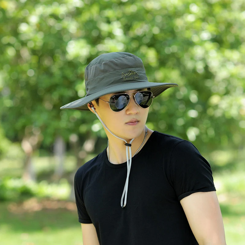 

Summer Quick Dryng Sun Protection Fisherman Cap Withface Neck Protection Outdoor Fishing Bike Removable Three-Use Unisex Hat
