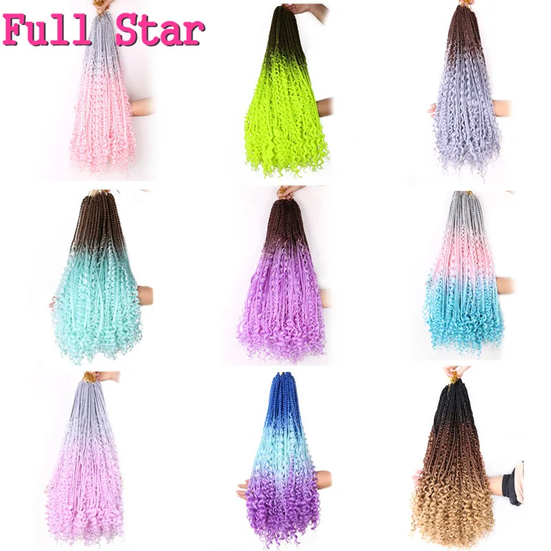 Полная звезда маленькая коробка косички кудрявые концы с секущимися концами 12