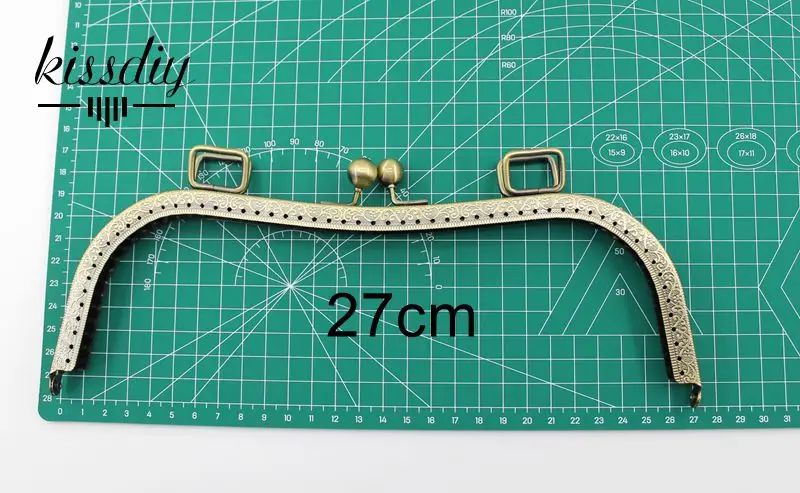 Металлическая рама KISSDIY для кошелька большого размера 2 шт. 26/27 см Античная