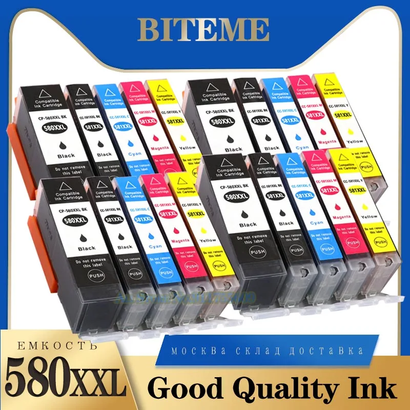 Чернильный картридж 580XXL 581XXL для принтера Canon TS705 TS6350 TS6351 TS 705 6350 6351 Pixma PGI580 - купить