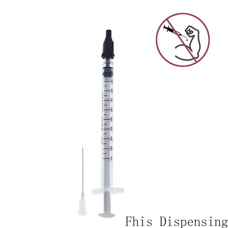 1ml/1cc Syringe Needle+27G 1.5 Inches Dispensing Needles Sealing Cap Pack of 10 | Инструменты
