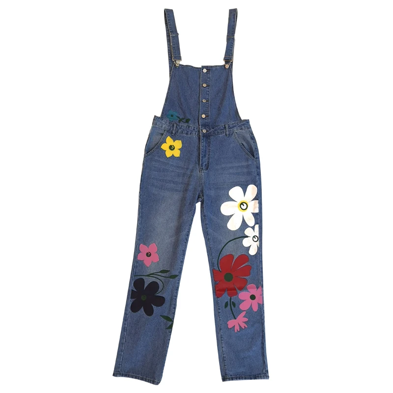 Комбинезоны женские зауженные джинсы брюки сезон весна-лето Новый чулок