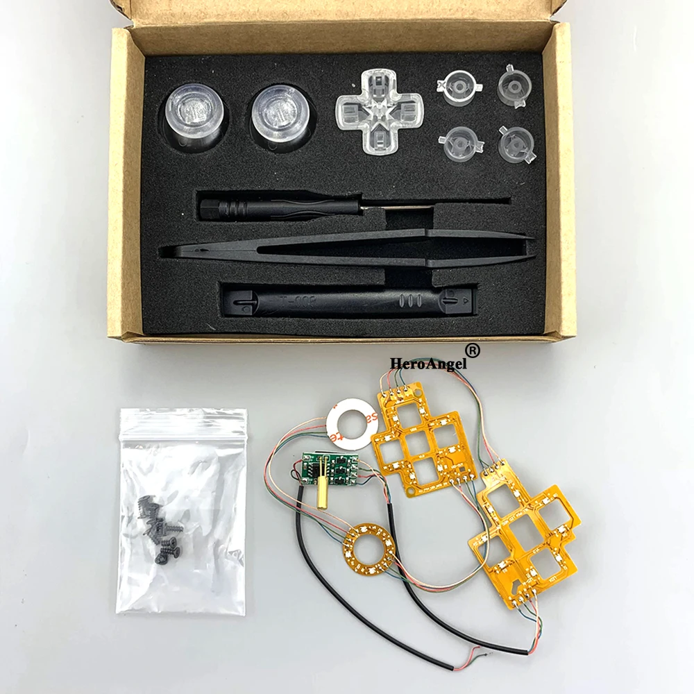 Для PS4 Беспроводной контроллер светодиодный светильник доска DIY кнопки