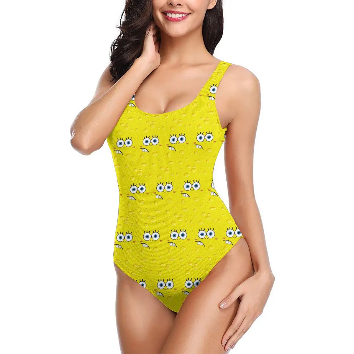 

women 2021 sexy Bikinis Sponge Patrick Squarepants Women Swimsuit One-Piece swimsuit Anime Manga Women Beach wear