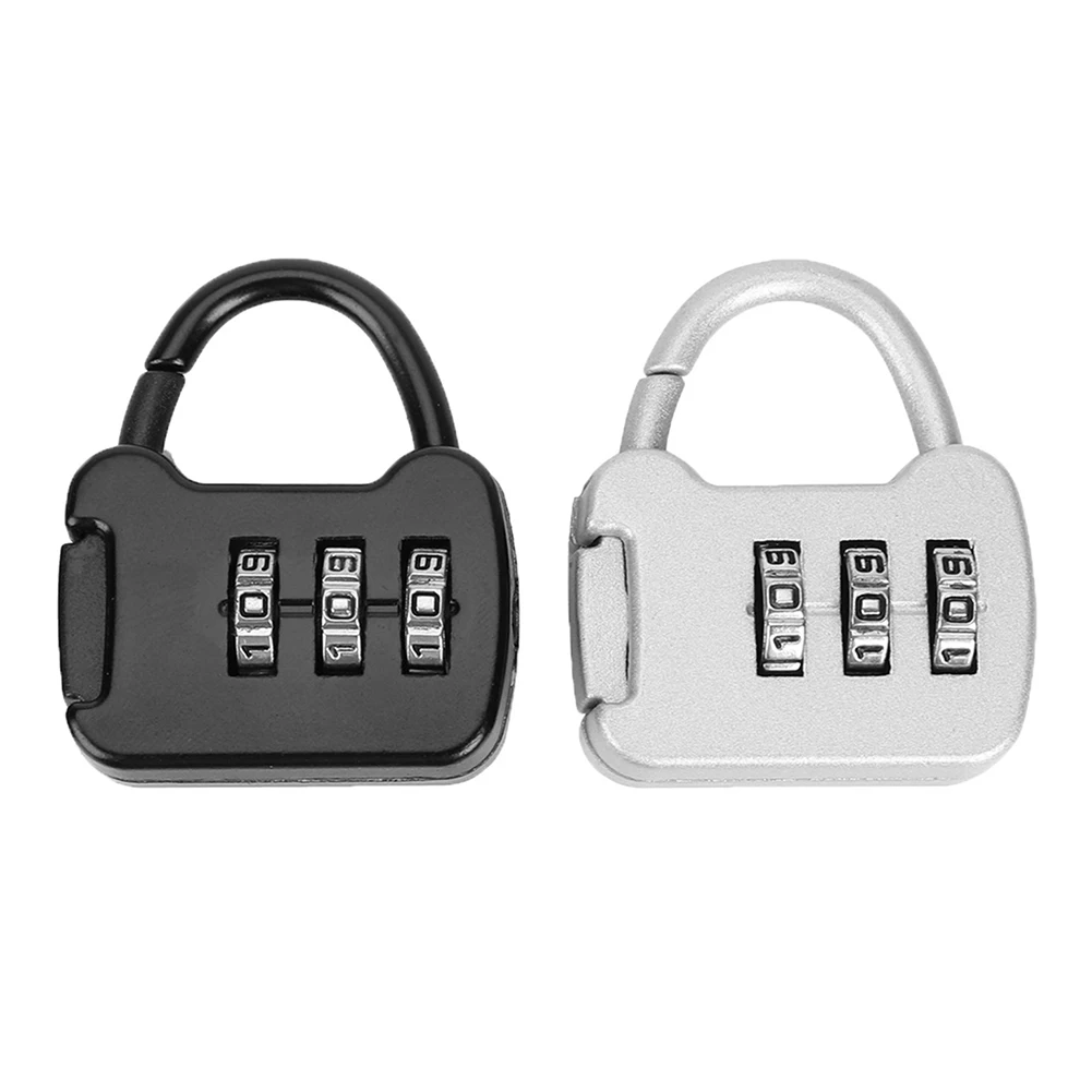 

3-значный кодовый Комбинированный Замок с паролем, портативный дорожный цинковый мини-чехол для багажа, защитный замок, рюкзак, навесной зам...
