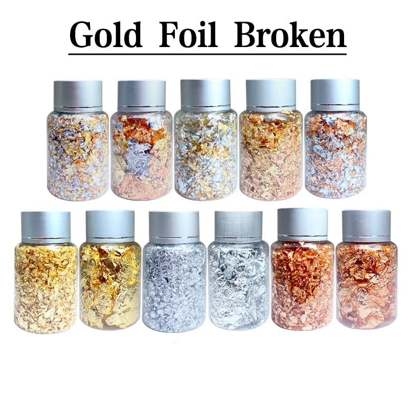 Хлопья из золотой фольги медные хлопья для планера декоративное искусство
