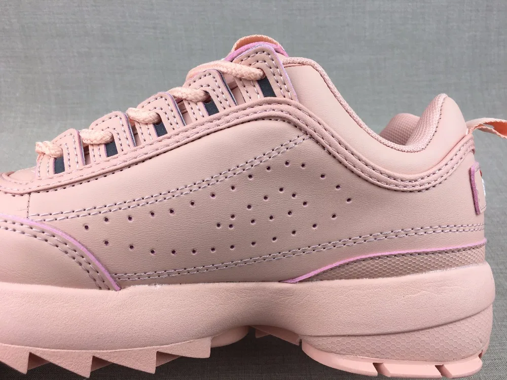 Женские розовые кроссовки для бега FILA Disruptor II спортивная обувь нескользящая