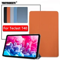 ultra thin case for teclast t40 10 4 inch 2021 new tablet tri fold stand cover frosted transparent shell for t40 fundas gift