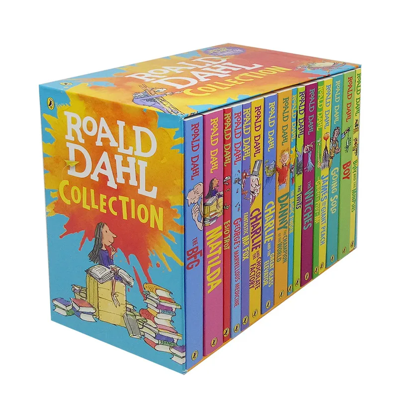 16 книг коллекция Roald Dahl набор детской литературы новый раннее обучение чтение для