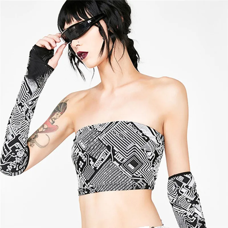 Новинка женский ночной Блестящий светильник светоотражающий укороченный топ