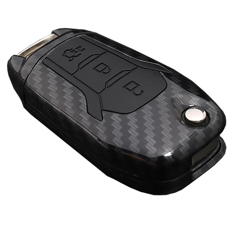 ABS карбоновый Автомобильный ключ крышка для Ford Fusion Fiesta Escort Mondeo Everest Ranger аксессуары