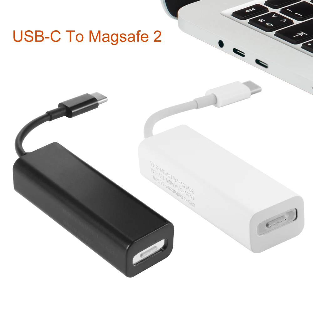 

Black/White USB C to Magsafe 2 Adapter Magnetic 5Pin Converter for MacBook Pro#50