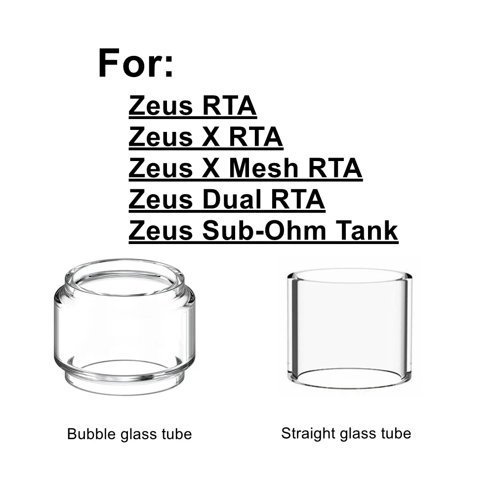 Сменный стеклянный резервуар Hongxingjia для Geekvape Zeus/Zeus X/ Zeus Dual/ Sub Ohm/ X Mesh RTA/Alpha 10 шт. в
