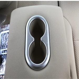 WELKINRY car auto cover For Honda CR-V CRV 2012 2013 2014 2015 2016 ABS chrome rear tail back seat armrest Water Cup Holder trim