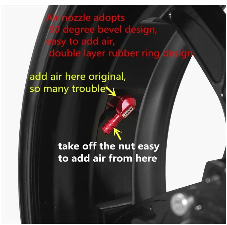 Алюминиевый штатив 8 мм 90 градусов бескамерный клапан мм|Стержни и колпачки