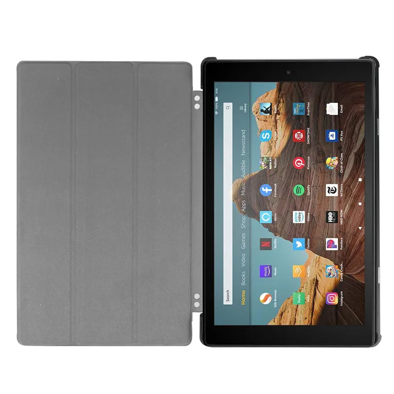 Чехол из искусственной кожи для Amazon Fire HD 10 2021 2019 магнитный складной чехол