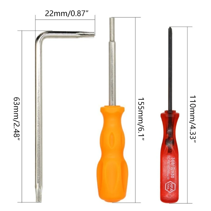 Наконечники для отверток с тремя крыльями 8 шт. наконечники рукояткой набор