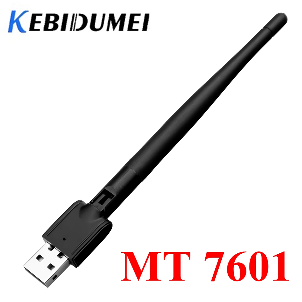 Kebidumei Freesat MT-7601 USB WiFi Беспроводная Антенна LAN адаптер сетевая карта для ТВ приставка USB Wi-Fi Adpater
