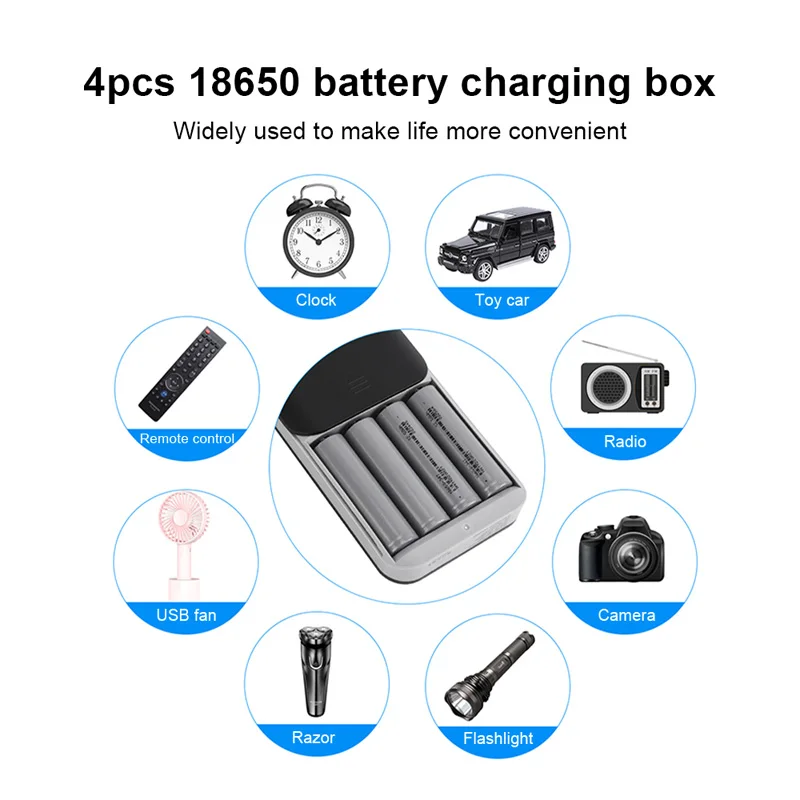 quick charge 418650 power bank case 10w wireless charging usb charger qc 3 0 pd diy shell 18650 battery holder charging box free global shipping