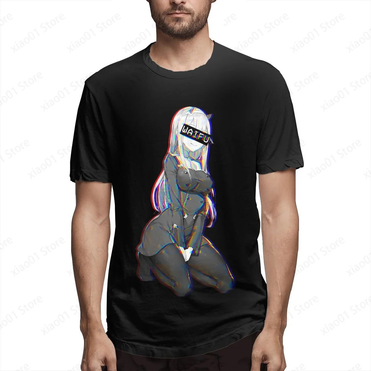 

Zero Two Waifu T Shirt Men Women Graphics Harajuku T-Shirt Creativity Short Sleeve Tee Tops