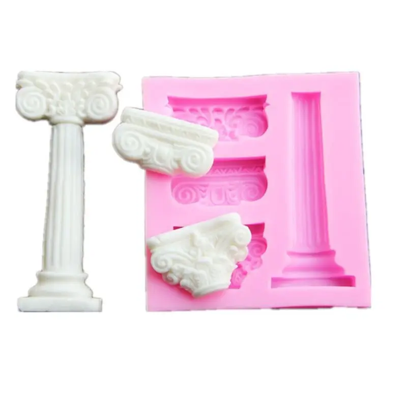 

1 pc Roman Column And Relief Fondant Cake Molds Chocolate Mould Baking Sugar L5YE