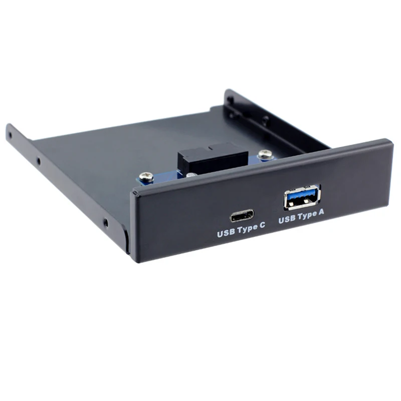 Type C and TypeA En-Labs 4 порта мульти USB-C USB 2,0 USB 3,0 концентратор разветвитель Передняя панель комбинированный кронштейн адаптер для рабочего стола 3,5 дюймов флоппи-отсек - Цвет: Type C and TypeA