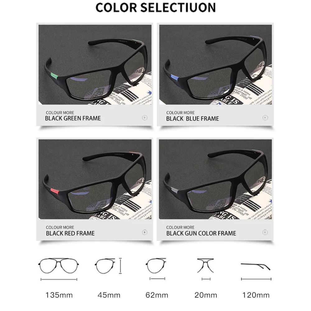 

LongKeeper Classic Men Women Anti Blue Light Glasses Frame for Sport UV400 Outdoor Brand Designer Gaming Eyewear Okulary