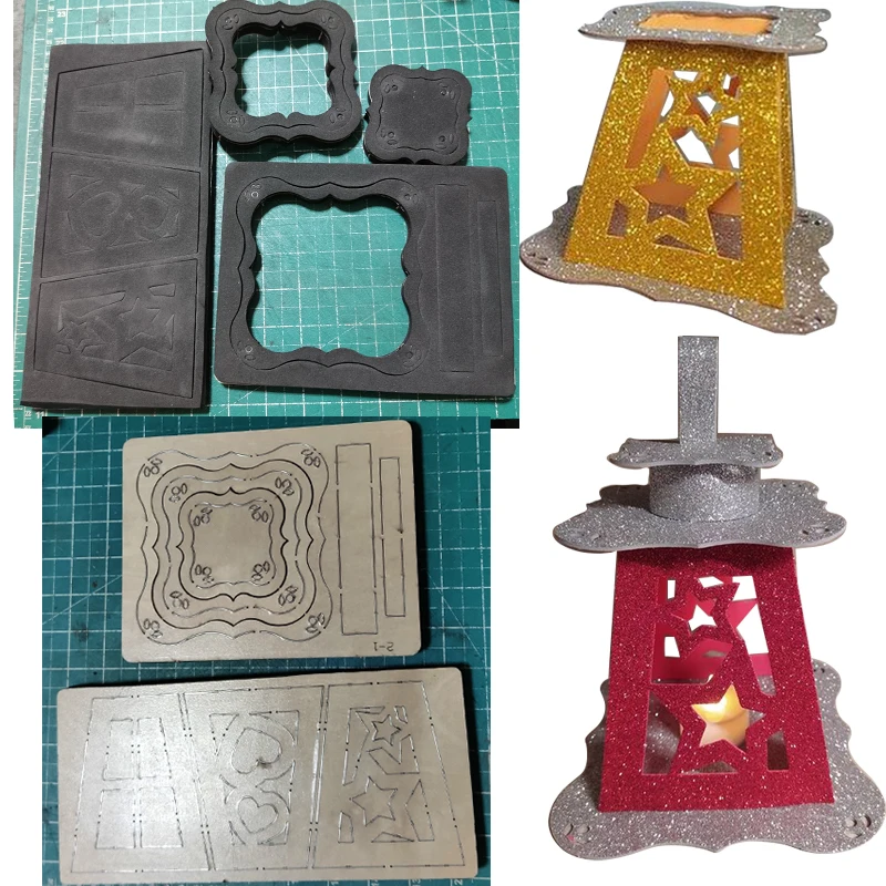 

Рождественская штамповочная машина для фонариков yy1536, штамповочная пресс-форма для дерева подходит для стандартных режущих машин на рынке