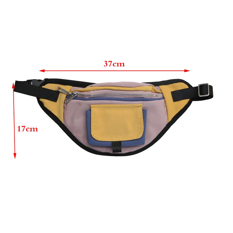 Летняя уличная холщовая поясная сумка для женщин 2020 хип хоп Уличная Лоскутная