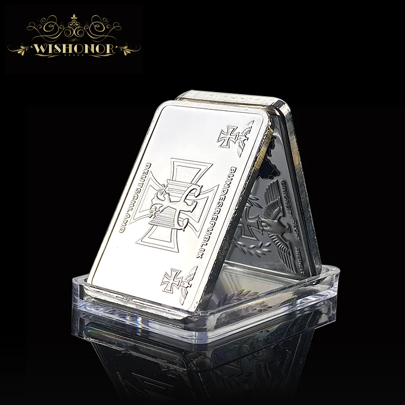 Сувенир deuлэнь 999 серебряный бар немецкая цветная карта Железный крест Орел