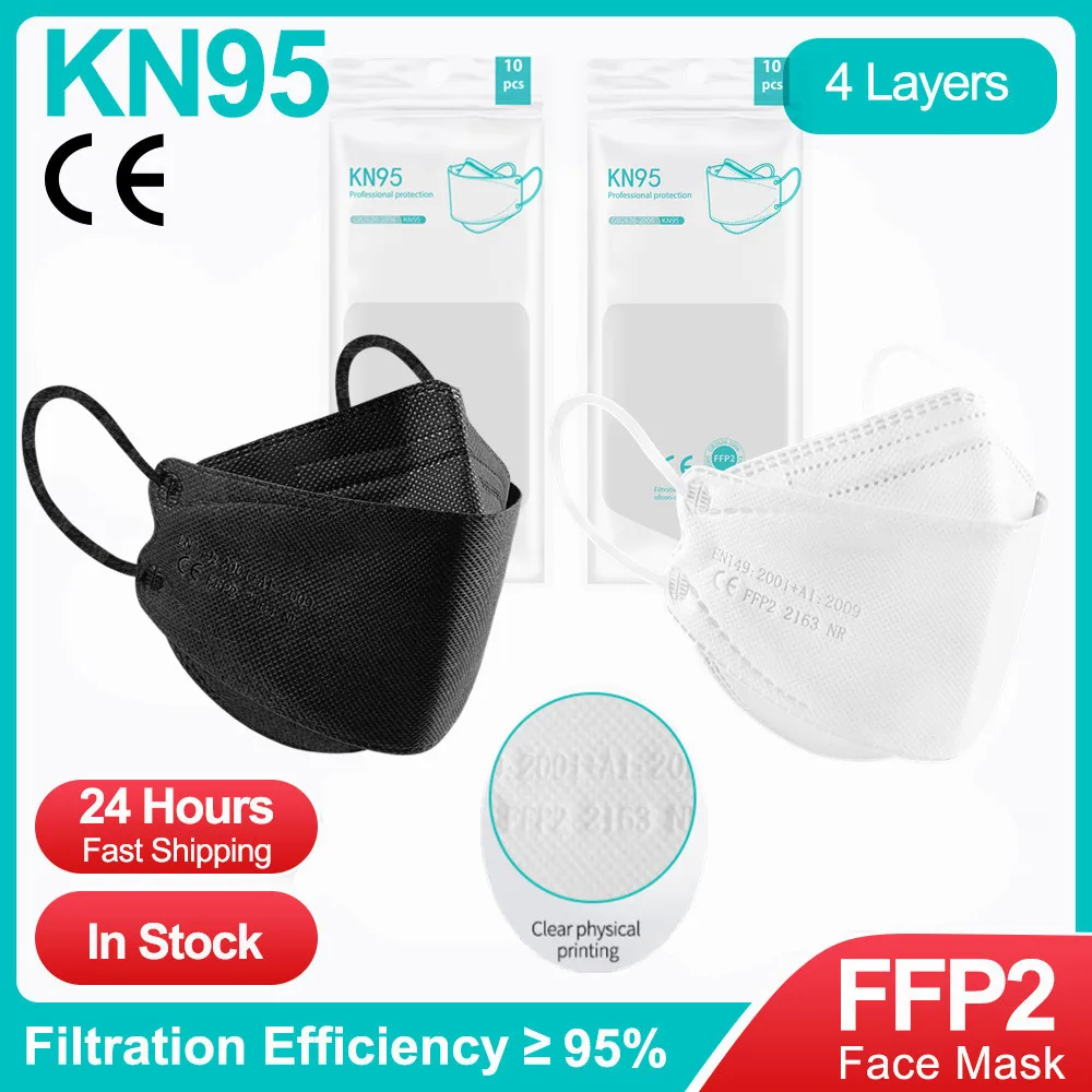 

Маски KN95 Fish FFP2Mask, сертифицированные черные маски, маски для взрослых ffp2reusable mascherine KN95, тушь для ресниц, маски fpp2 homologada