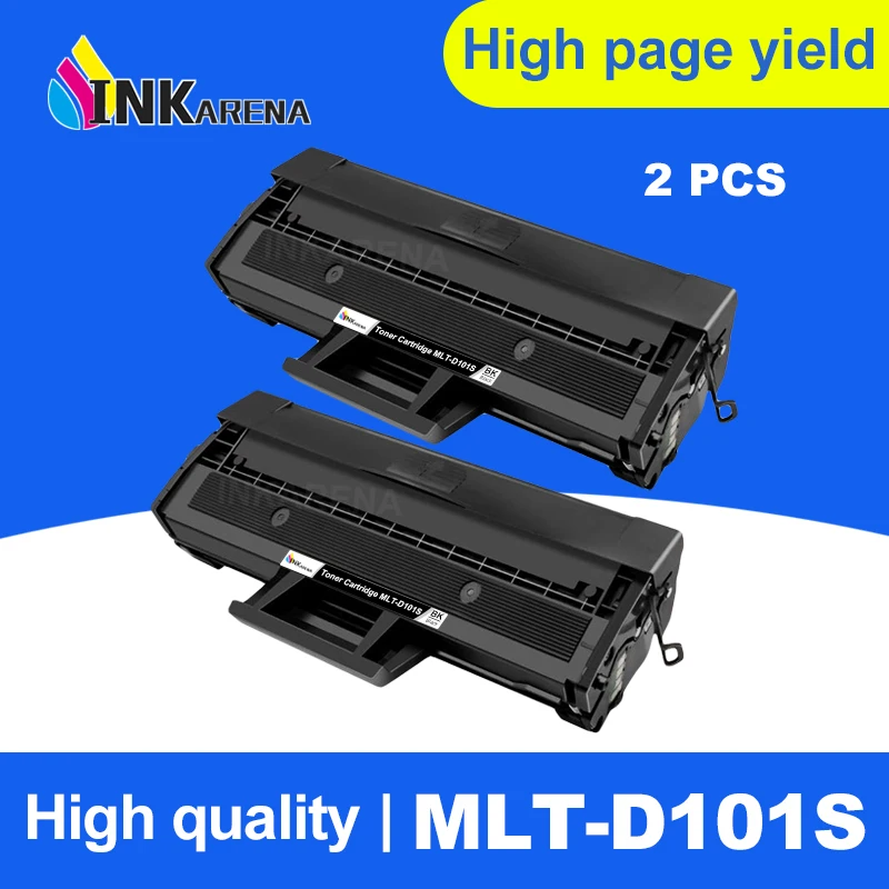 INKARENA 2 шт. тонер картридж MLT D101S совместимый для samsung d101s 101S 101 ML 2165 2160 2166 Вт SCX 3400 3401