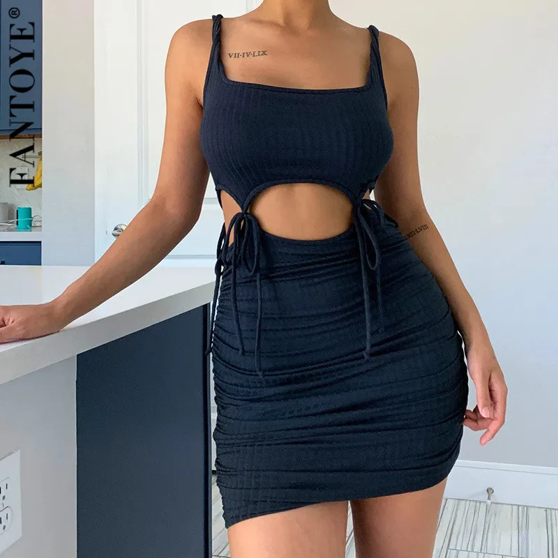 Женский комплект из двух предметов FANTOYE платье с открытой спиной без рукавов