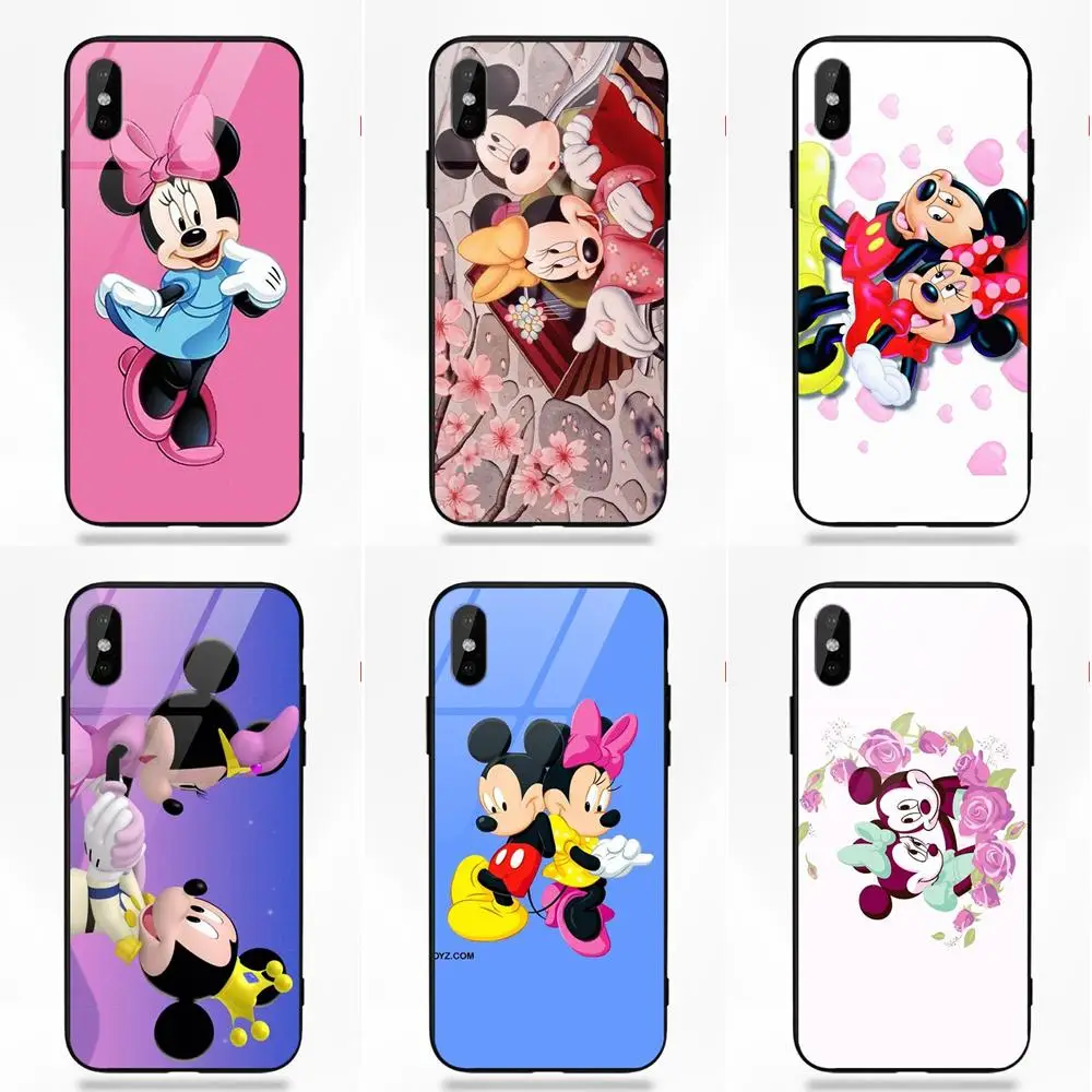 Чехол для телефона Микки и Минни Маус Apple IPhone X XS Max XR 5 5C 5S SE 6 6S 7 8 плюс мягкий ТПУ