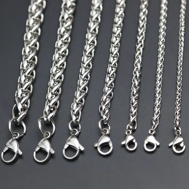 Цепочка для женщин и мужчин цепочка медальон из нержавеющей стали 2 5 мм 3 4 6 7 8