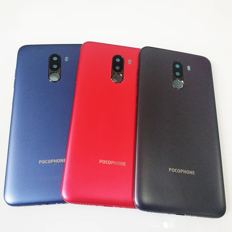 XIAOMI PocoPhone F1 Задняя крышка батареи с ключ для боковой кнопки объектив камеры