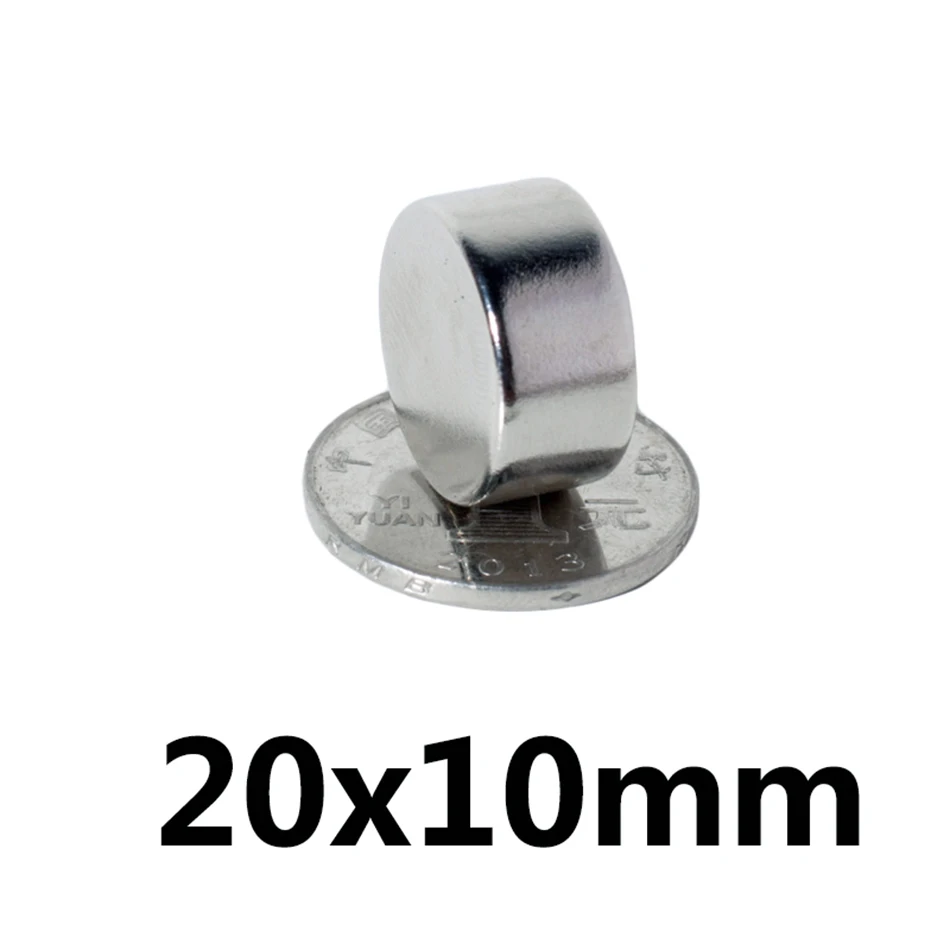 

1/2/5/10/20pcs 20x10 mm Powerful Magnets 20mmx10mm Permanent Round Magnet 20x10mm Neodymium Magnetic Super Strong Magnet 20*10