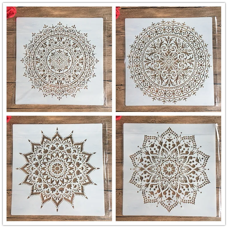 30*30 см большие многоразовые формы сделай сам лазерная вырезка трафарет для