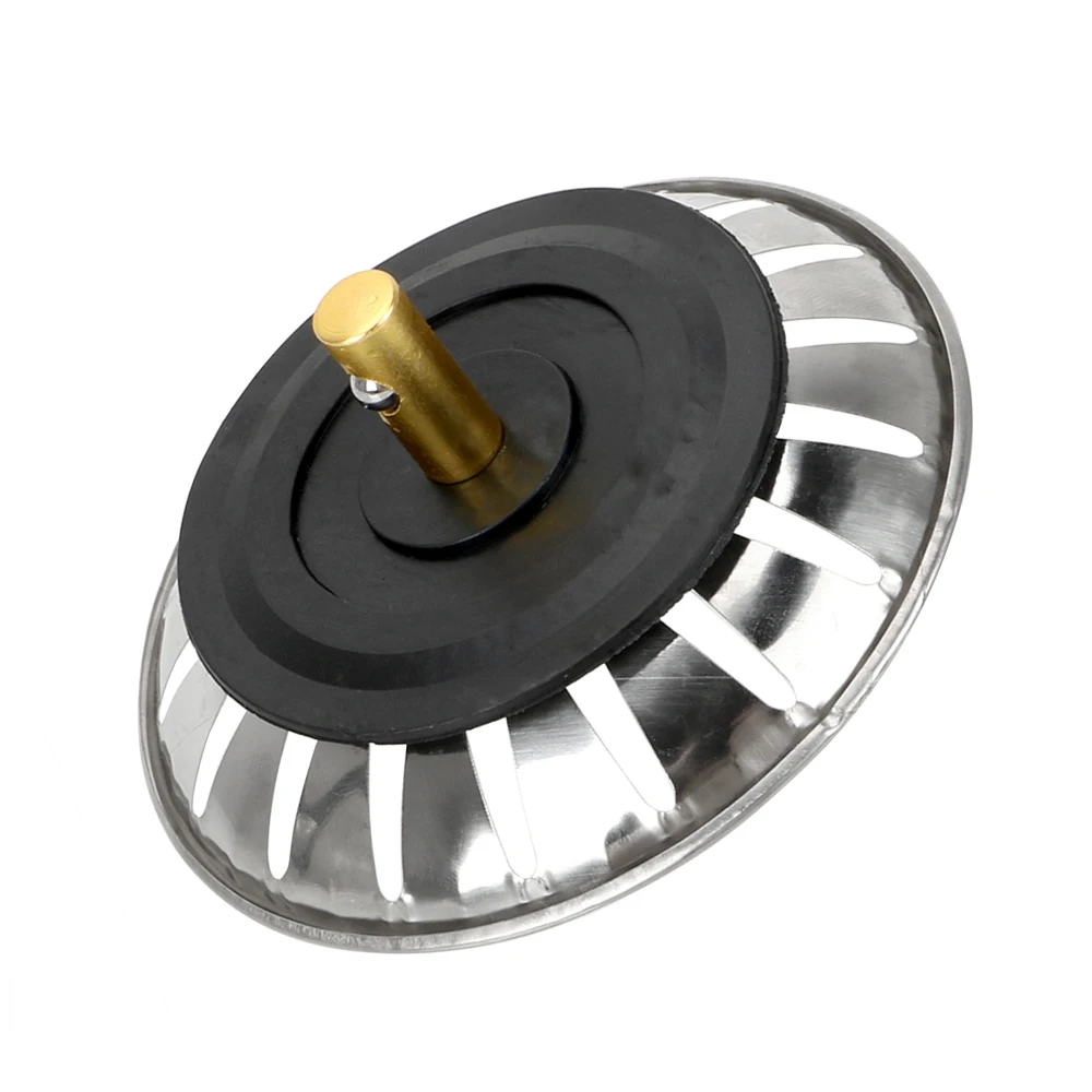 1PC Stainless Steel Kitchen Sink Strainer Stopper Waste Catcher Drain Plug Accessories Bathroom Hair | Обустройство дома