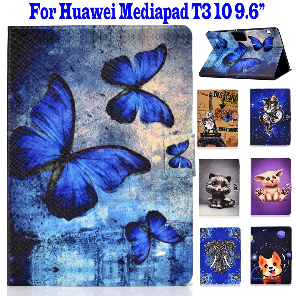 Стенд флип чехол из искусственной кожи (полиуретан) для huawei MediaPad t3 10 T3 планшета