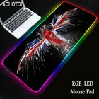 Игровой коврик для мыши с флагом RGB, 800*300*4 мм, проводной USB светодиодный светодиодная подсветка RGB, цветной игровой коврик для мыши, коврик для мыши