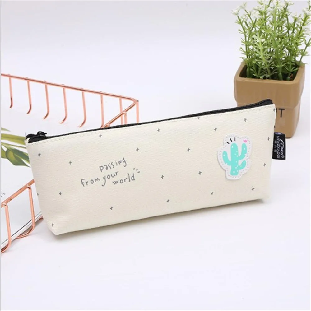 

2020 Novelty Cactus School Pencil Case Kawaii School Supplies Stationery Pencil Box Pen Bags Schools & Offices Kids Gift