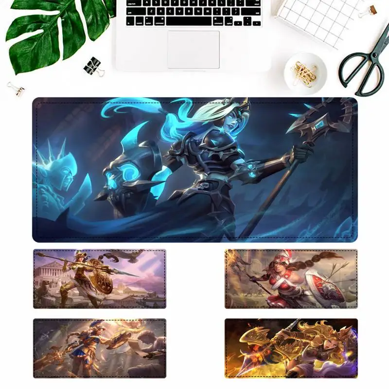 

Rubber SMITE Athena Mouse Pad Gamer Keyboard Maus Pad Desk Mouse Mat Game Accessories For Overwatch