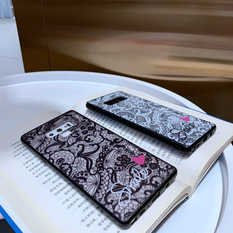 Мягкий чехол с кружевным цветочным узором для Samsung Galaxy S9 S10 S20 Ultra Plus S10e A10 A20 A30 A50 A40