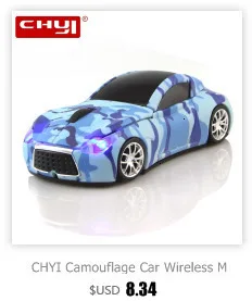 CHYI Cool 2,4 Ghz Автомобильная беспроводная мышь USB 1600 dpi оптическая мини 3D мышь компьютерная мышь для детей ноутбук ПК
