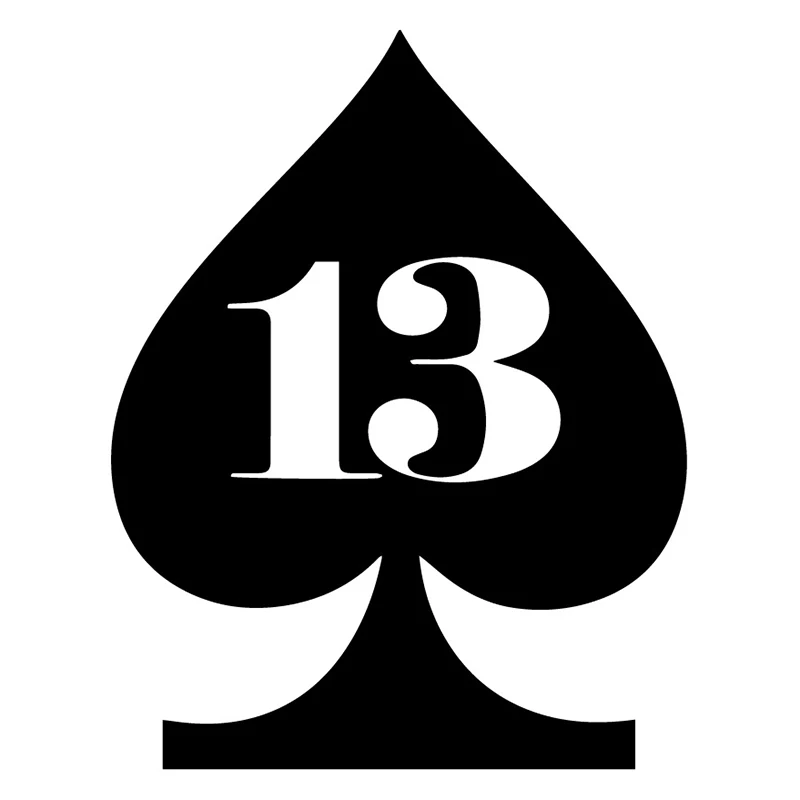 

12X15.3CM Lucky 13 автомобилей всего тела Decoraiton наклейки с защитой от царапин прикуса наклейки