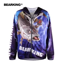 BEARKING одежда для рыбалки, куртка с капюшоном, быстросохнущее пальто, рубашка для рыбалки, для пеших прогулок, велоспорта, рыбалки, одежда для спорта на открытом воздухе