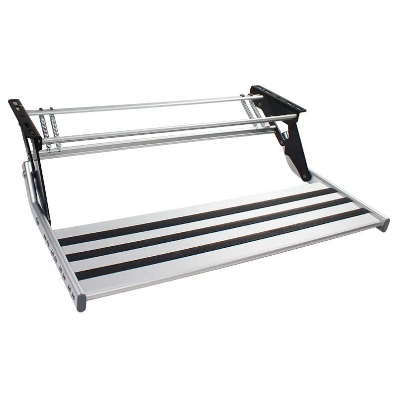 

TYTXRV widened non-slip aluminum alloy single-layer folding pedal wagon single-step manual control